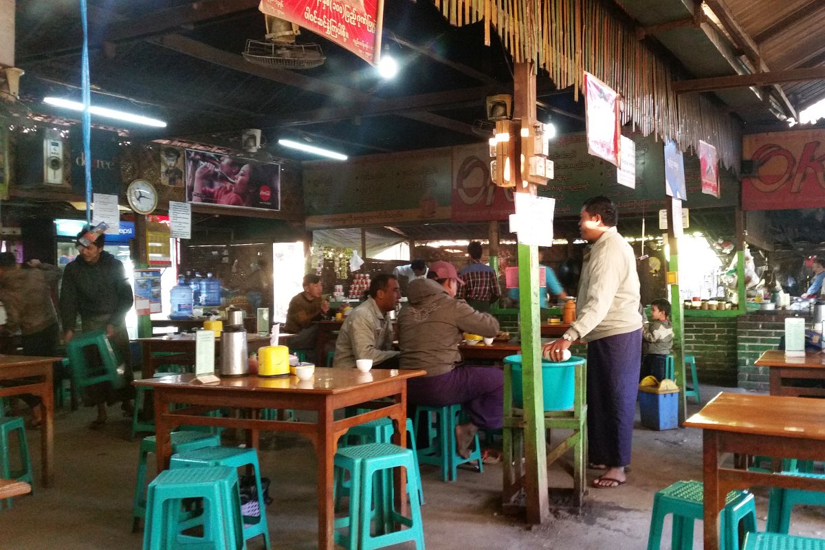 Tea house in Bagan