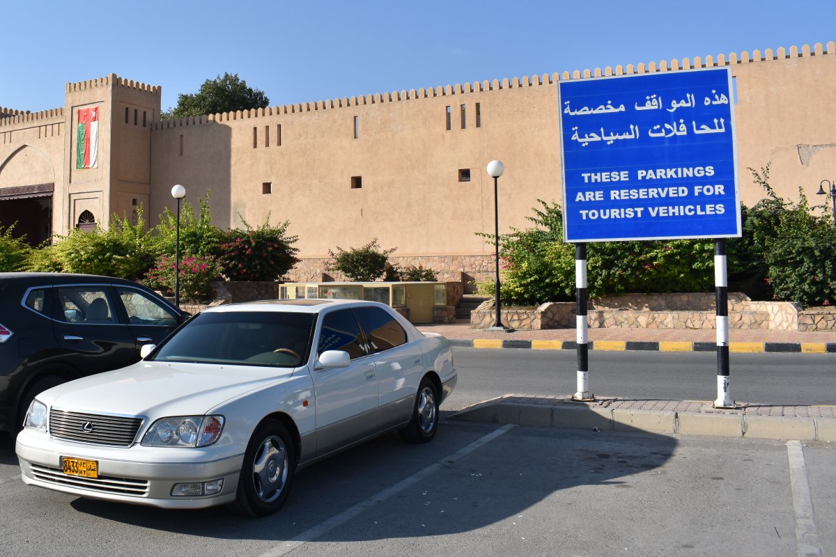 Reserved for tourist vehicles