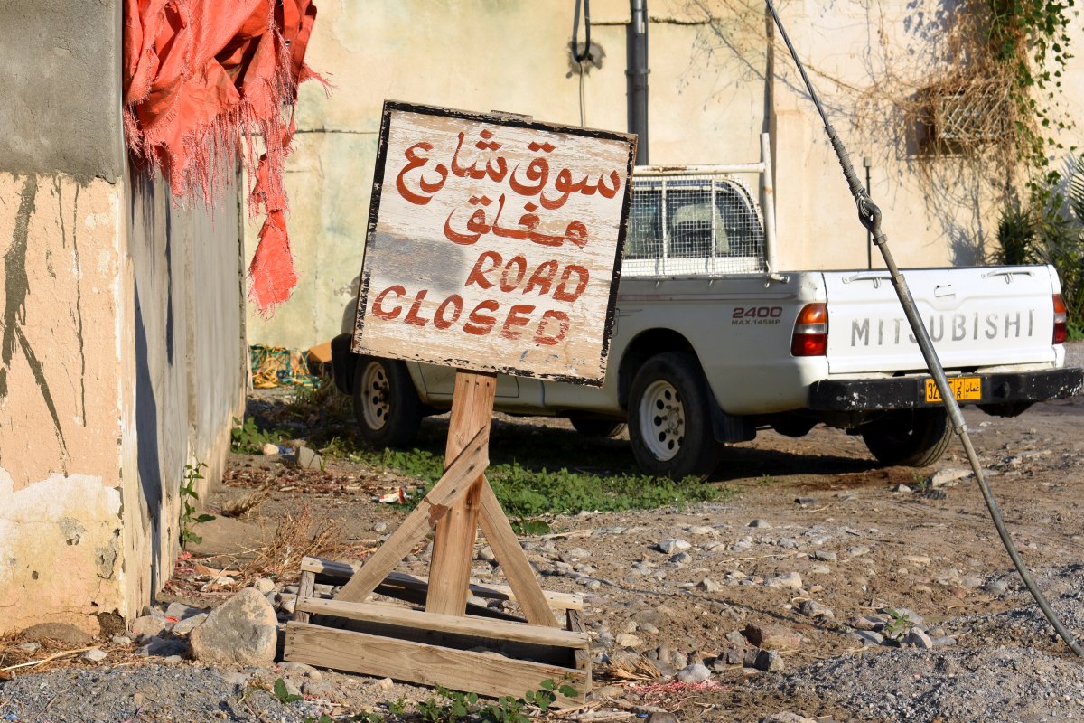 Even handmade signs like this are translated in English