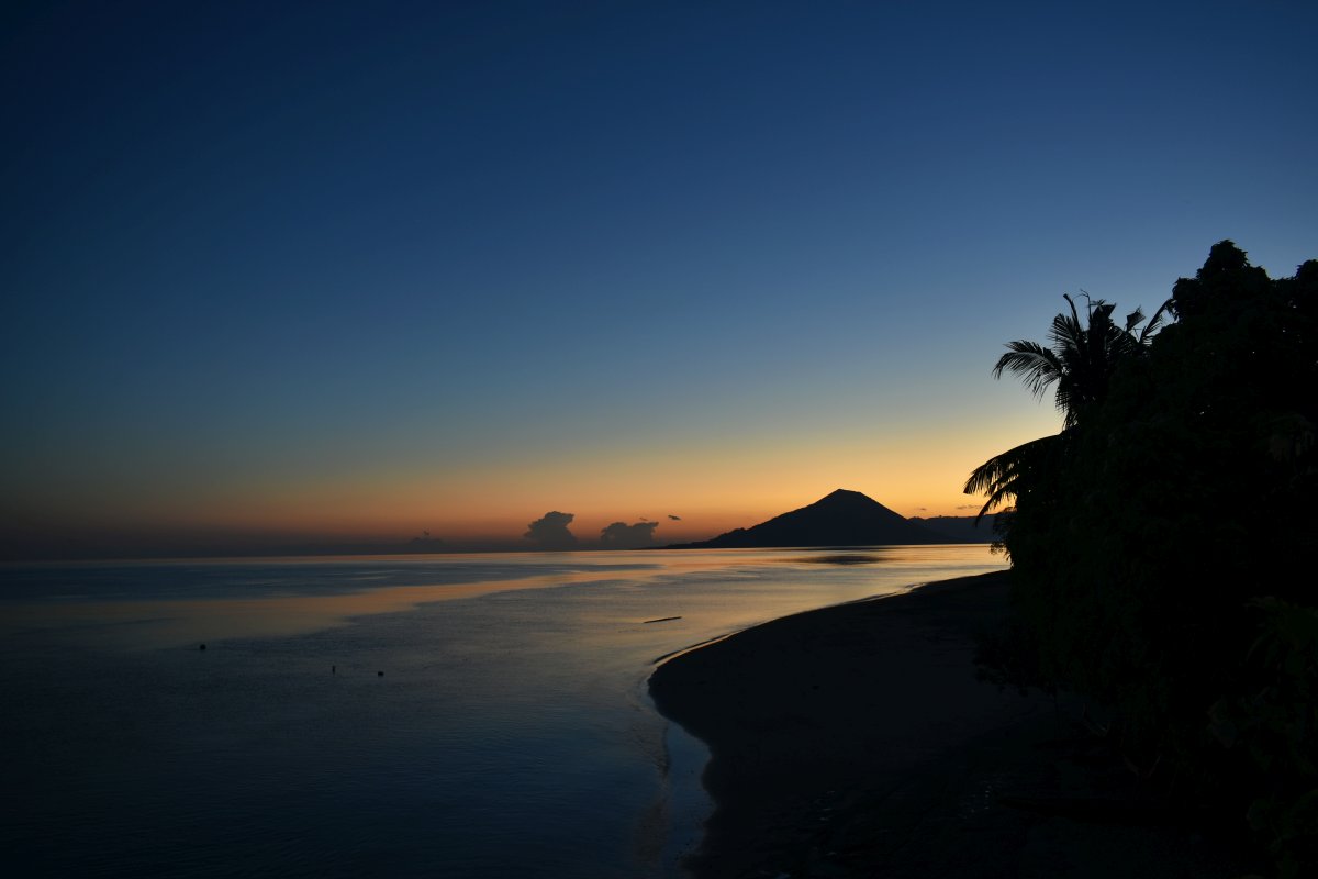 sunset on the beach