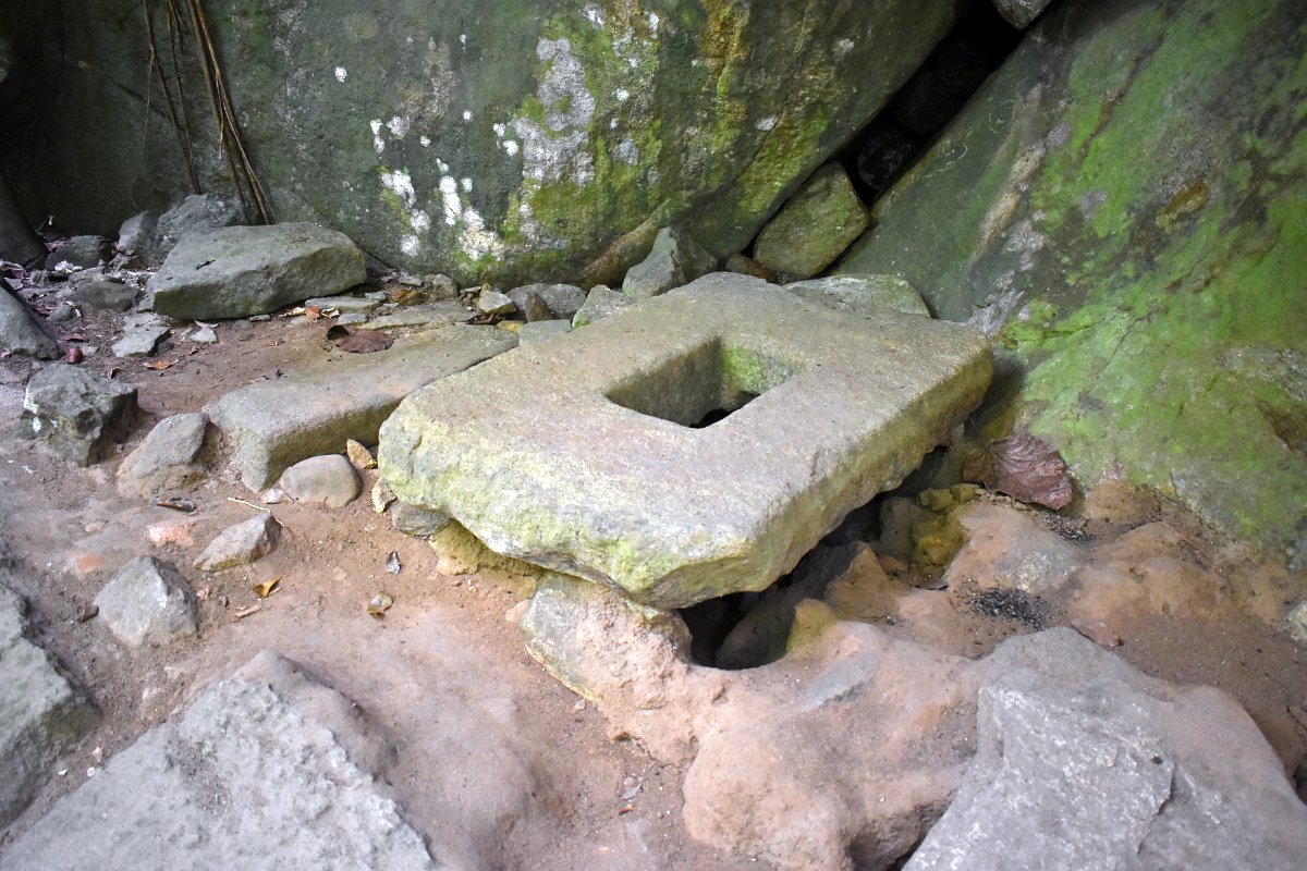 Ancient toilet at Rassagala