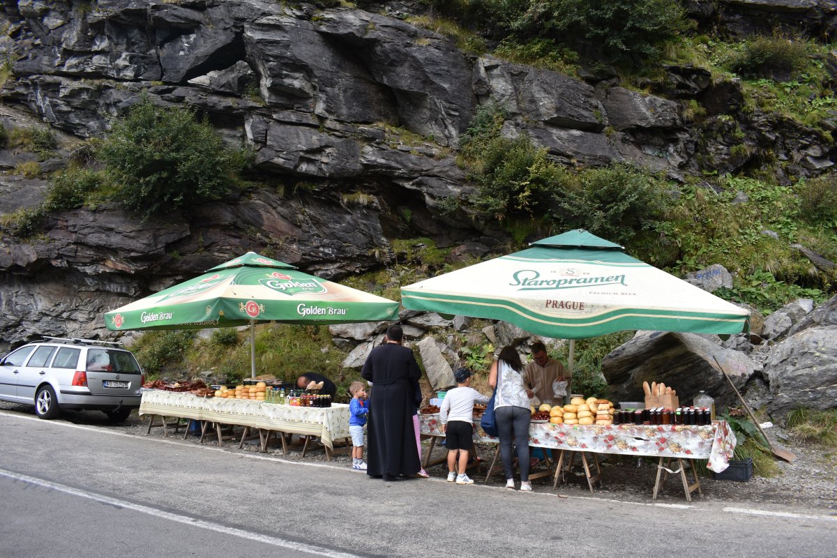 Transfagarasan Highway food stall