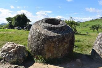 The stone jars in Phonsavan