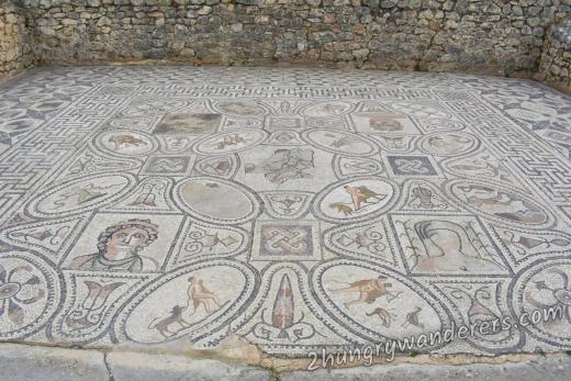 Mosaic depicting the 12 labors of Hercules Mosaic depicting the 12 labors of Hercules