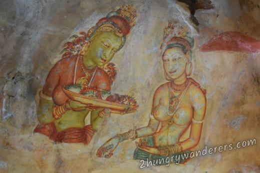 Sigiriya Ladies frescoes Sigiriya Ladies frescoes