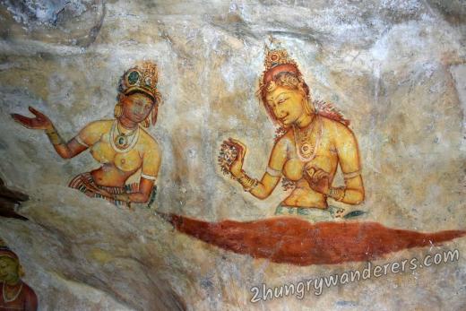 Frescoes - the Sigiriya Ladies